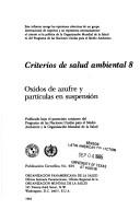 Sulfur oxides and suspended particulate matter