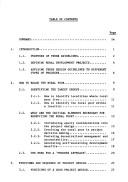 Guidelines for designing development projects to benefit the rural poor