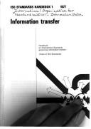 Information transfer: Handbook on international standards governing information transfer