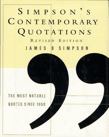 Simpson's contemporary quotations