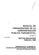 Manual de organización de la administración pública paraestatal