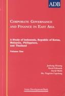 Corporate governance and finance in East Asia