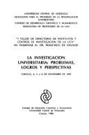 La investigación universitaria