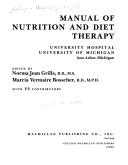 Manual of Nutrition and Diet Therapy