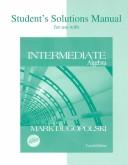Student's Solutions Manual for use with Intermediate Algebra