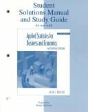 Student Solutions Manual/Study Guide to accompany Applied Statistics for Business and Economics