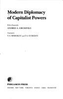 Modern diplomacy of capitalist powers