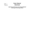Solar optical materials