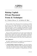 Raising capital
