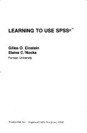 Learning to use SPSSx