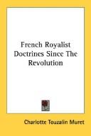French royalist doctrines since the Revolution