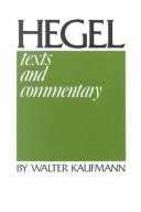 Hegel: Texts and Commentary