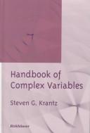 Handbook of Complex Variables