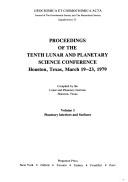 Proceedings of the Tenth Lunar and Planetary Science Conference, Houston, Texas, March 19-23, 1979