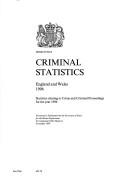 Criminal Statistics, England and Wales