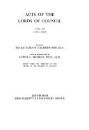 Acts of the Lords of Council