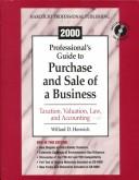Professional's Guide to Purchase and Sale of a Business