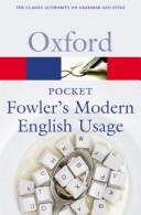 Pocket Fowler's Modern English Usage