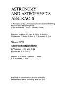 Literature 1974-1978. Author and Subject Indexes to Volumes 11-14 and 17-22