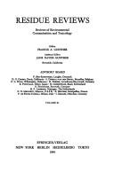 Reviews of Environmental Contamination and Toxicology 91