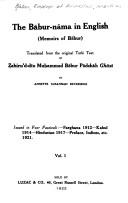 Babur Nama in English