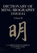 Dictionary of Ming Biography, 1368-1644