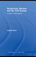 Reciprocity, Altruism and the Civil Society