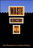 Waste reduction, policy and practice