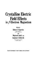 Crystalline electric field effects in f-electron magnetism
