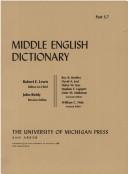 Middle English Dictionary (Volume S.7)