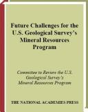 Future Challenges for the U.S. Geological Survey's Mineral Resources Program