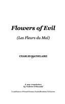 Flowers of Evil. (Les Fleurs du Mal) (Monash Romance Studies, 3)