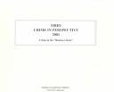 Ohio Crime in Perspective 2001