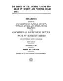 Impact of the Anthrax Vaccine Program on Reserve and National Guard Units