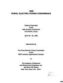 1996 IEEE Rural Electric Power Conference (IEEE Conference Publications. Ch Series)