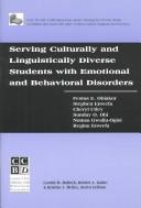 Serving culturally and linguistically diverse students with emotional and behavioral disorders