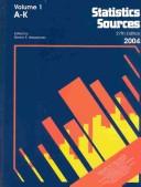 Statistics Sources 2004 (Statistics Sources) 2 Volume Set