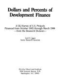 Dollars & Percents of Development Finance