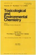 Proceedings of the Fourth IUPAC Cadmium Workshop Held at Schmallenberg-Grafschaft, FRG, September 11-13, 1988