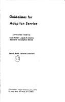 Guidelines for adoption service