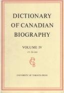 Dictionary of Canadian Biography, 1000 - 1700, Volume I