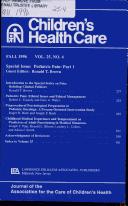 Pediatric Pain: Part 1
