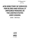 Directory Of Services For The Blind And Visually Impaired In The United States (Directory of Services for the Blind & Visually Impaired)