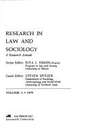 Research in Law and Sociology (Research in Law & Sociology)