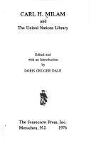 Carl H. Milam and the United Nations Library