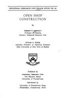 Open shop construction