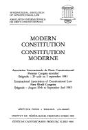 Modern constitution =