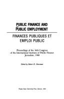 Public Finance and Public Employment