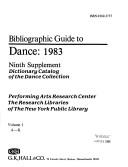 Bibliographic guide to dance