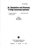 AI, simulation and planning in high automony systems